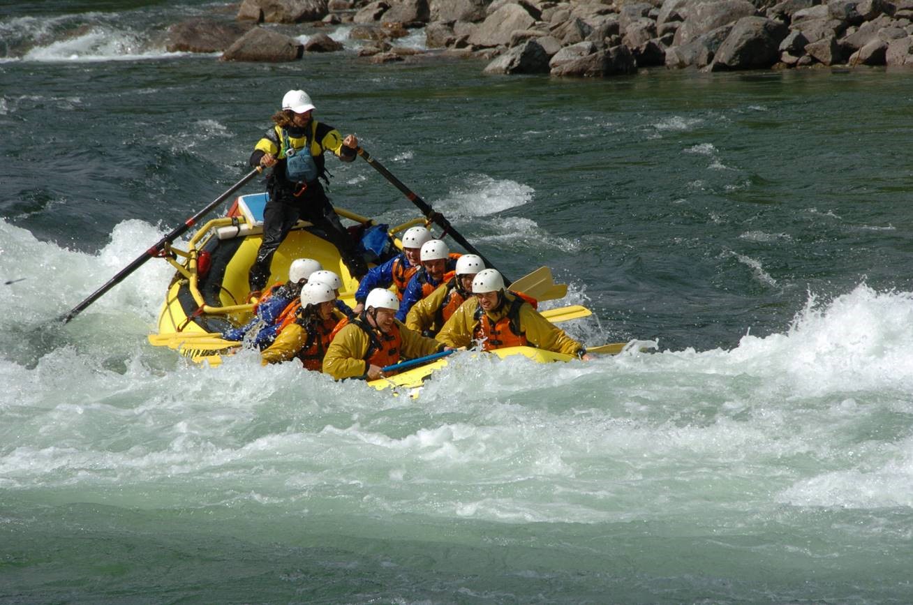 Rafting tocht met Interior Whitewater Expeditions op de Clearwater river